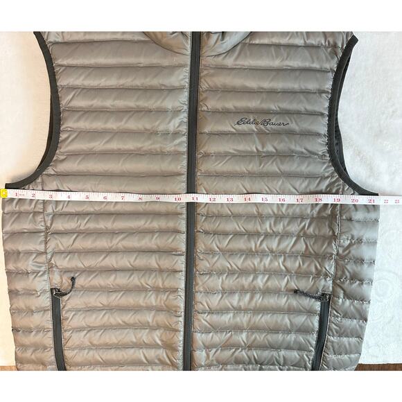 Eddie Bauer Vest EB700 Down Zip Vest Gray, Size M - LIKE NEW! - Picture 6 of 8